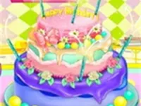 Little Girl Birthday Cake image