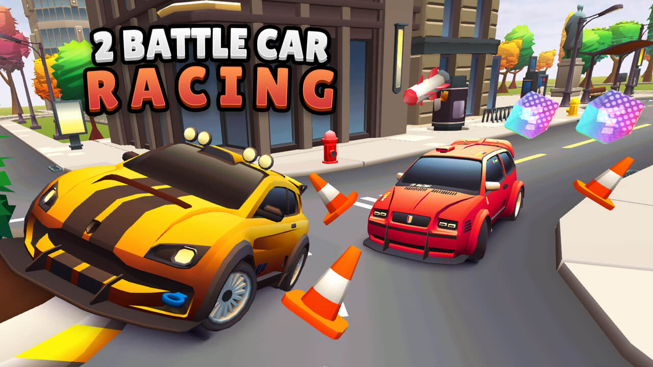 Image 2 Player Battle Car Racing